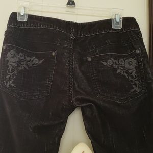 Black Velvety Free People Jeans